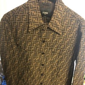 fendi denim jacket mens